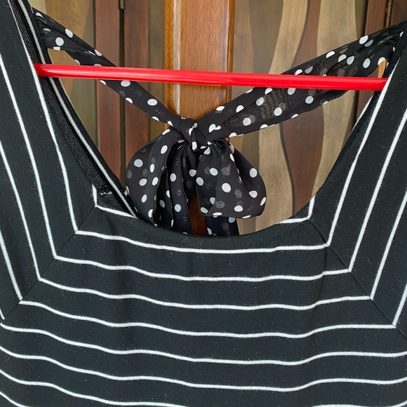 NWT Speechless Black/White Stripped Dress, size M junior - Picture 3 of 6